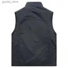 Gilets pour hommes US Hot Mens Cargo Gilets Été En Plein Air Poche Cachée Étanche À Séchage Rapide Militaire Camping Pêche Photographie Travail Gilet Q231129