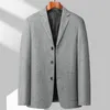 Abiti da uomo Blazer Abito di lana di fascia alta da uomo autunno e inverno moda business casual abito di lana cappotto cardigan spesso di lusso leggero 231128