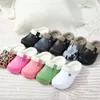 Talltor Comwarm Home Warm Slippers For Women Men Soft Plush Slippers Female Clogs Outdoor Waterproof Non-Slip Cotton Slippers 46-47 231128