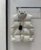 Kvinntankar Camis Designer Brand Triangle Bread Down Jacket Vest för mångsidig fashionabla stand up krage fast färg 2023 Ny modell M1D5