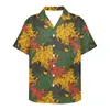 Erkek sıradan gömlekler desen çiçek plajı erkekler gömlek yaz kısa kollu hawaii erkekler için hızlı kuru tee giysileri