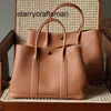 Genuine Leather Garden Bag Wax thread handmade party Togo cowhide business Commuter women's L with logo