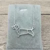 Pendant Necklaces Origami Dachshund Necklace Charm Female Male Gift Fashion Women Jewellery Geometric