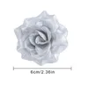 Decoratieve Bloemen 30 stks 6 cm Zijde Goud Kunstmatige Rose Bloemhoofdjes Voor Thuis Bruiloft DIY Scrapbooking Kerst Garland Decoratie nep