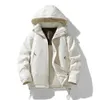 Herren Daunenparkas Lila Pufferjacke Männer mit Kapuze Baumwolle gepolsterte Jacken Windjacke Wasserdichte Outdoor-Wander-Trekking-Parka-Mäntel 231129