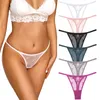 Sexy Spitze Tanga Frauen Niedrige Taille Höschen Transparent G String Tangas T-Zurück Unterwäsche Weibliche Feste Dessous Dessous