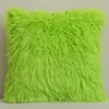 Coussin décoratif oreiller housse de coussin doux fourrure peluche décor à la maison taie d'oreiller salon chambre canapé décoratif 43x43 cm Shaggy moelleux 231128