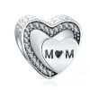 925 Charm Beads Akcesoria Fit Pandora Charms Biżuteria hurtowa Europejska kocham moją rodzinę Mom Babcia Lock Heart DIY