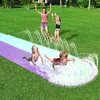 New Inflatable Water Slide Double Racer Pool Kids Summer Park Backyard Play Fun Outdoor Splash Slip Slide Wave Rider268e