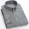 Overhemden voor heren Casual overhemd met knopen voor heren Comfortabele Oxford-overhemden met lange mouwen Hoge kwaliteit met één opgestikte zak Gemakkelijk te onderhouden slimme overhemden 231129