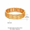 Bangle U7 grote armbanden armbanden zilver/gouden kleur dikke handketen armband voor mannen/vrouwen geschenk sieraden 2023 H1015