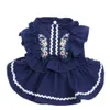 Hondenkleding Prinses Kat Overhemd Bloem Kant Puppy Rok Lente/Zomer Outfitvaiduryd