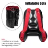 Bondage Sex Furniture Aid Split Leg Sofa Mat Sex Tools For Couples Women Sex Chair Bed Flocking PVC With Straps Inflatable Adult Games 231128