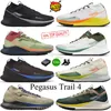 디자이너 React Pegasus Trail 4 운동화 Gore Tex Marathon React ACG Mountain Low Multicolor Black Grey 남성 여성 야외 운동화 크기 36-45