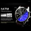 腕時計のマンQuartz Wristwatch Fancy Giftblue Light Male BusinessカジュアルエレガントリストファンレザーバンドYazoleブレスレットウォッチ