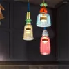 Lampy wiszące 2023 Nordyckie światła LED Loft szklany abażel do salonu wiszący lampa kuchnia wystrój oświetlenia wewnętrznego