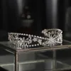 Gioielli per capelli da sposa Fasce di lusso per donne Ragazze Accessori per capelli da sposa da sposa Fiore Strass Diademi e corone Fasce per capelli Principessa Diadema 231128