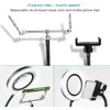 Loupes Loupe 10X avec lampe loupe 72 LED Clip sur loupe éclairée Selfie Ring Light avec support de téléphone métal 231128