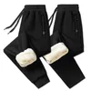 Pantalons pour hommes automne hiver en peluche épaissi pantalons de sport pour hommes pantalons de jogging décontractés chauds Leggings lâches pour hommes pantalons de survêtement 231129