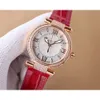 Chopares Elegant Chopar Chopard Mechanical Women Automic Wrist Watches New Movement High Quality Top Luxury Brand Clock 4UP4 Diamond Watch Fashion Leather Strap Wa