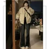 Women's Down Parkas Beige Women Clothing Outerwear Top Down Jackets Fashion Streetwear Y2K Style High Street American 2023 NEW Winter Fe Coat L231129