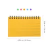 Kalender 5 PCS anteckningsbok Flash Cards Indexkort Tal Small Notepad Paper Study Student 231128