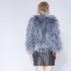 Women's Fur Faux Winter Ostrich Jacket Feather Coat Casual Longsleeved Australia Imported Ladies Nightclub 231128