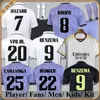 22 23 24 Player Version Fotbollströjor 3:e BENZEMA finalen champions kit RODRGO camiseta real mAdRIds 2023 VINI JR CAMAVINGA TCHOUAMENI fotbollströja för barn