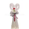 Décoration de fête Led Bobo Ballon Lumière Clignotante En Forme De Coeur Rose Fleur Boule Transparent Saint Valentin Cadeau Drop Delivery Dhcbj