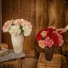 Kwiaty dekoracyjne 1 gałąź przydatne wielokolorowe fałszywe kwiat anty-fade 6 widelca sztuczna hortensja majsterkowicz ślub ślubny bukiet stwórz witalność