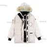 Cananda Goosemen'in Down Parkas Ceketleri Kış İş Kıyafetleri Ceket Açık Moda Kalın Moda Sıcak Tutma Çift Canlı Yayın Kanada 551