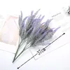 Flores decorativas Decoração em casa Plante artificial pacote de lavanda Fake for DIY Acessórios para decoração de mesa de casamento de Natal ano