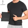 Hommes Body Shapers Shaper Taille Formateur Gilet Double Ceinture Sweat-shirt Corset Débardeur Abdomen Minceur Shapewear Fat Burn Fitness Costumes