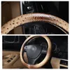 Steering Wheel Covers Ers 3 Colors Ostrich Grain Car Er Fiber Leather Steering-Wheel Cases Accessories For Girls Women Drop Deliver Dhkbo