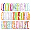 Decorative Flowers 50pcs/pack Fancy Ornaments Hanging Beach Artificial Leis Fashion Wreath Garland Necklace Party Decor Summer Silk Cloth