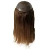 16 -calowy brązowy kolor 4# Peruvian Virgin Human Hair Wymiana 7x9 Q6 Toupee Szwajcarskie koronki dla europejskiego mężczyzny