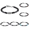 Charm Armbänder Natürliche Tigerauge Stein Geflecht Vulkan Armband Elastisches Seil Geburtstagsgeschenke Drop Lieferung Schmuck DHCPC