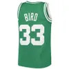 2023 Black 6 Patch Basketball Jersey 0 33 7 36 Jayson Tatum Larry Bird Jaylen Brown Marcus Smart Green White Black Stitched Mens Shirts