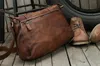 Torby w talii Vintage oryginalna skórzana torba posłańca mężczyźni mężczyźni Crossbody Crossbody Mężczyzna moda swobodny lunch Brown 231128