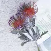Fleurs décoratives Artificielle Branche Crabe Griffe 2 Fourchette Pincushion De Noël Guirlande Vase Pour La Maison De Mariage Décoration Faux Plantation