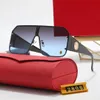 Projektanści okulary przeciwsłoneczne dla kobiet litera okulary przeciwsłoneczne Mężczyźni Men Mens Modna Outdoor Timeless Classic Style Retro unisex czerwony skórzana obudowa ze złotym logo