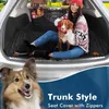 Transportadoras Benepaw 5 em 1 Dog Car Seat Cover Impermeável Durável Nonskidding Pet Backseat Cover para SUV Family Cars Trucks Fácil de instalar