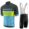 Morvelo été cyclisme Maillot bavoir ensemble VTT vêtements vtt vélo vêtements porter Maillot Ropa Ciclismo hommes Set333n