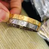 Miłość Bangl Bangle Wytrzymująca śruba złota platowane 14K T0P Oficjalne reprodukcje Szczegóły są zgodne z klasycznym projektantem marki 003