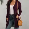 Womens Sweaters Autumn Long Sleeve Casual Button Cardigan Tops Ladies Open Front Coat Blouse Clothing 231129