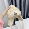 Beanie/Kafatası Kapakları Moda Monclrr Kış Tasarımcı Erkekler İçin Şapkalar Kadınlar Kulak Kapağı Açık Rüzgar Geçidi Sıcak Çizme Şapkası 9 Renkler TVV7