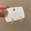 Boucles d'oreilles créoles 2023 coréen Simple tempérament cercle perle mode petit bijoux polyvalents pour femmes