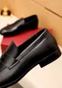 2023 رجال الانزلاق على حذاء فستان أزياء شقق جلدية حقيقية رجال عمل مكتب العمل الرسمي مصمم العلامة التجارية حفل الزفاف أوكسفورد الحجم 38-45