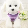 Ubrania dla psów 9 ubrania w stylu urocze paski kamizelki letnie oddychanie do drukowania koszulki Pet Cat Cotton Pug Costume