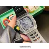 Ontwerper Ri mliles Luxe horloges Mechanisch horloge Rm11-03 Zwitsers automatisch uurwerk Saffierspiegel Geïmporteerde rubberen horlogebandB93U